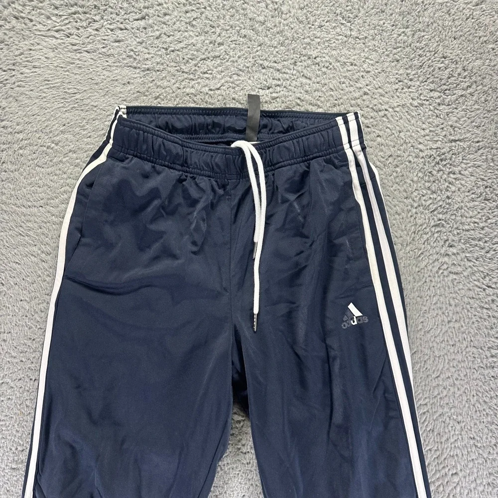 Adidas Pant Mens S Blue Polyester Jogger‎ Tapered Leg Performance Running Sports